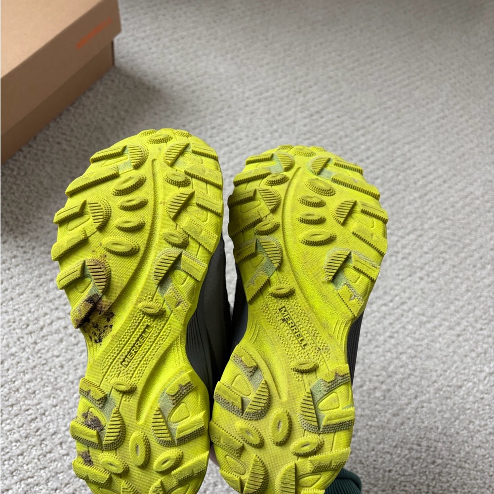 EUC Merrill green and gray boys speed strike 2 hiking boot - Picture 5 of 7